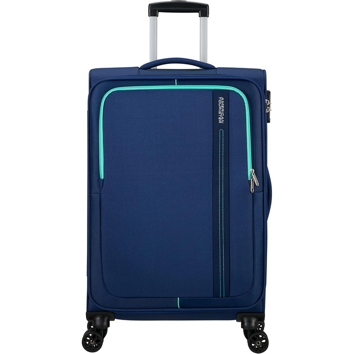 Валіза American Tourister Sea Seeker Spinner XL 80 см 92,5 л синя (Combat Navy), дорожня валіза на колесах