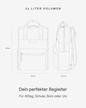 Рюкзак Kapten & Son Bergen середній 11 л, водостійкий, для жінок і чоловіків, міський, Muted Clay