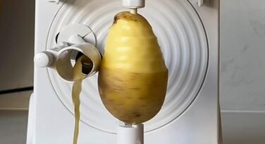 Pelamatic електрична машинка для чищення овочів і фруктів, адаптивний механізм для картоплі, апельсинів, томатів, з ABS-пластика та нержавіючої сталі, електричний картоплечистка, помаранчевий