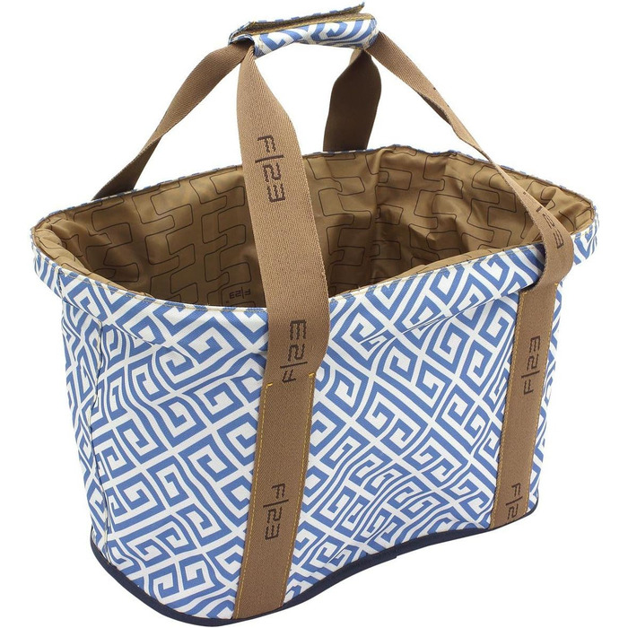 Кошик для покупок SHOPPERS'DELIGHT з захисною кришкою, поліестер, 42x27x26 см, 20 л, синій/білий