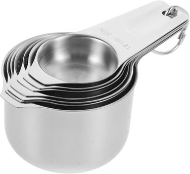 Набір мірних ложок і кухлів з нержавіючої сталі Amosfun (4 шт. и)