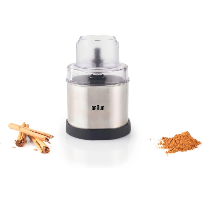 Насадка Braun MQS 270 SI для кави та спецій, EasyClick Plus, для блендерів Braun MultiQuick 7/9, срібляста