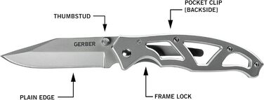 Складаний ніж Gerber з гладким лезом 7,6 см і кліпсою для кишені