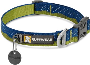 Нашийник для собак RUFFWEAR Crag, світловідбивний, зручний, для щоденного використання, зелений, 51–66 см