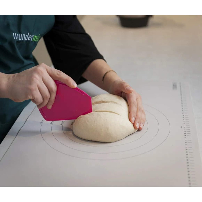 Силіконова килимок для тіста Wundermix WunderMat 60x40 см з розміткою, антипригарна та нековзка підкладка для випічки