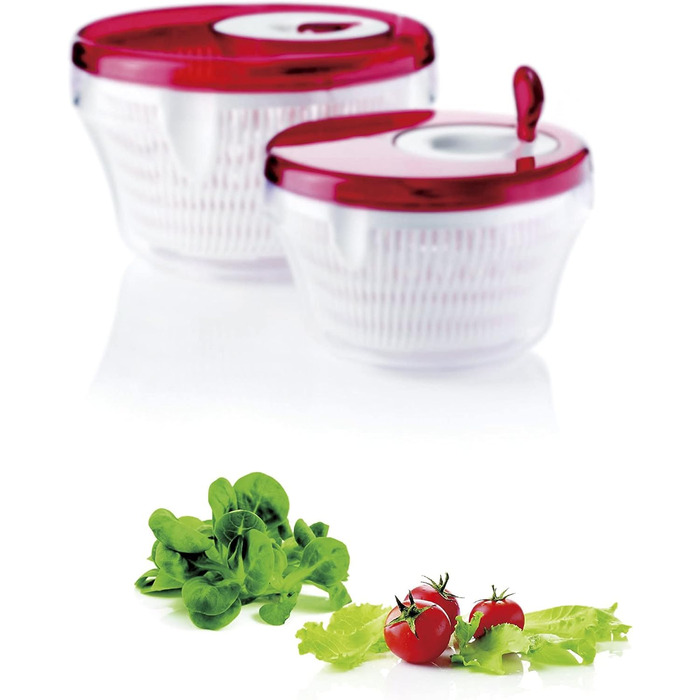 Сушарка для салату Guzzini Kitchen Active Design, 28x18 см, сіра