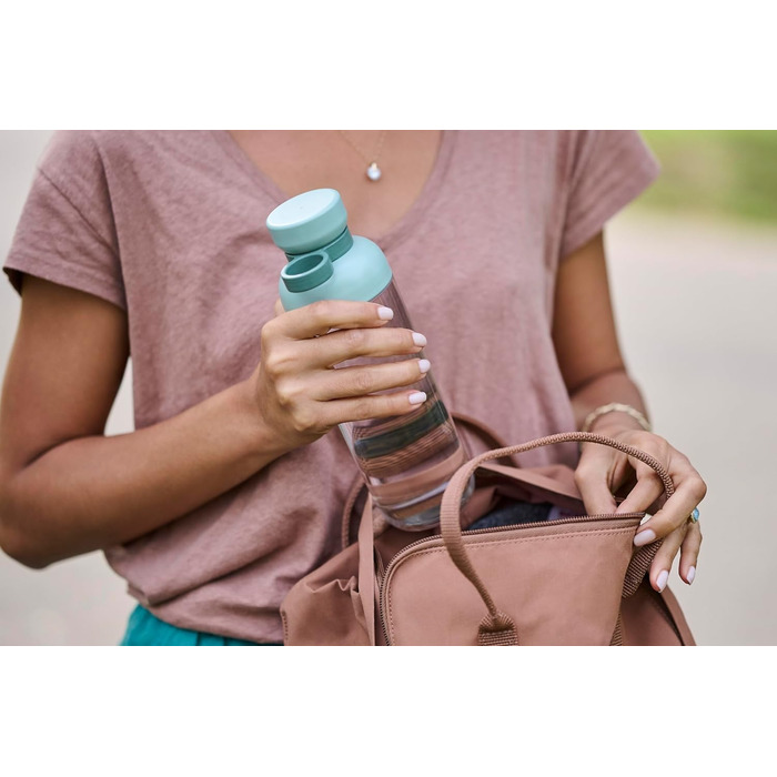 Пляшки для води Mepal Vita, набір 2 шт, 500/900 мл, міцні, герметичні, BPA-free, для спорту, офісу, університету, кольору Nordic Sage