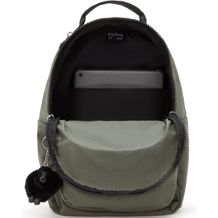 Рюкзак Kipling Seoul S зелений, захист для ноутбука, малий
