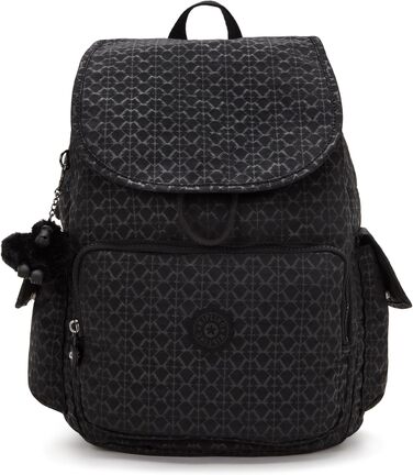 Рюкзак Kipling CITY PACK середній, коричневий, вишивка Signature