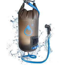 Сонячний душ для кемпінгу, нова модель + водонепроникний drybag