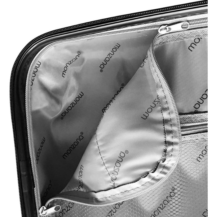 Валіза дорожня MONZANA XL, жорсткий корпус, метелик, ABS+PC, алюмінієва телескопічна ручка, подвійні гумові колеса