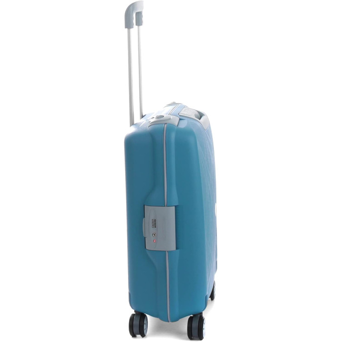Валіза Roncato Light 55 см, 41 л, чорна/смарагдова, легка дорожня валіза