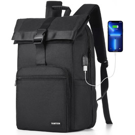 Міський рюкзак YAMTION Rolltop 17'' для чоловіків і жінок, універсальний для школи, університету, спорту, подорожей, велосипеду, підлітків