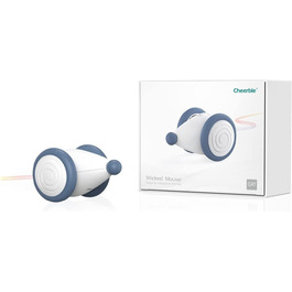 Cheerble Wicked Mouse – електрична іграшка для котів, USB-зарядка, LED, інтерактивна, синя