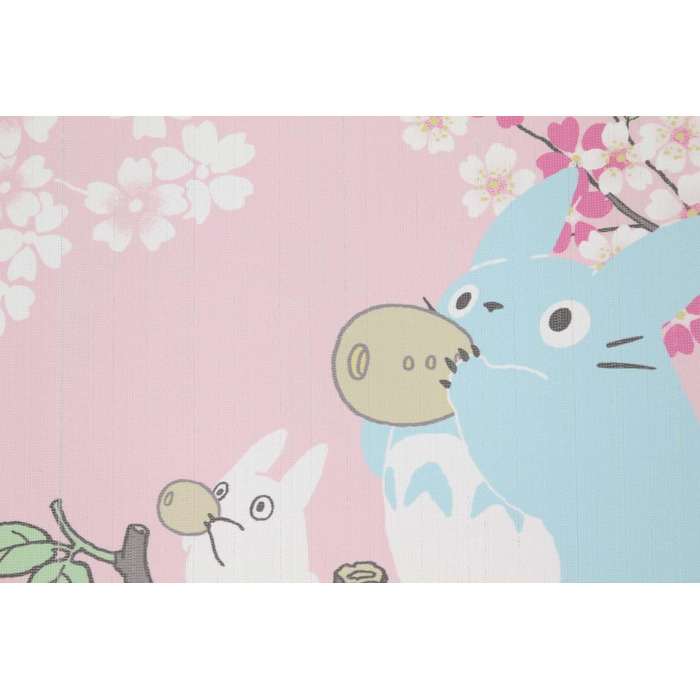 Тканинна штора-норен Studio Ghibli Totoro з весняним сакурою для коридору