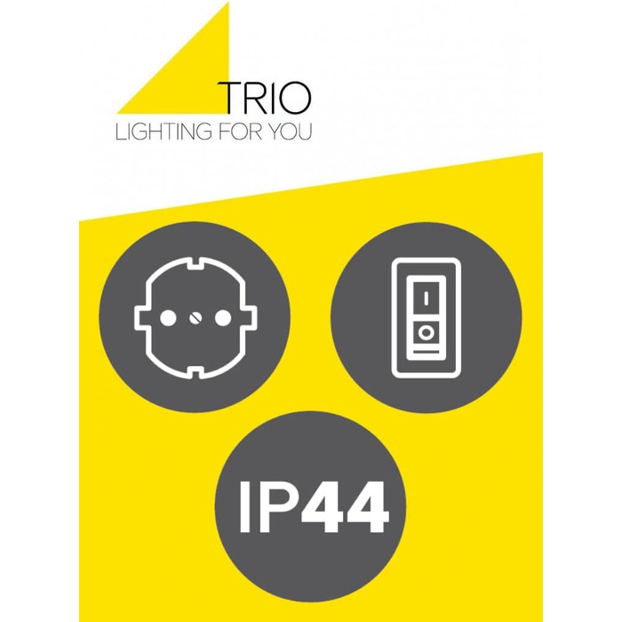 Світильник для ванної Trio Leuchten Piera 119 см, LED 8 Вт, матовий чорний, з вимикачем та розеткою, пластиковий