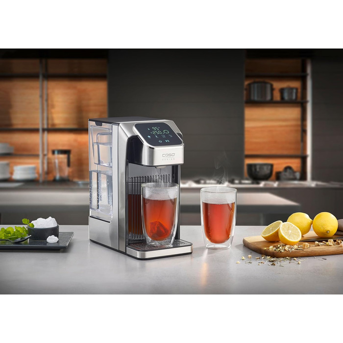 CASO HW 770 Advanced — диспенсер гарячої води, 13 температур (40-100°C), функція пам'яті, економія енергії до 50%, з фільтром для води