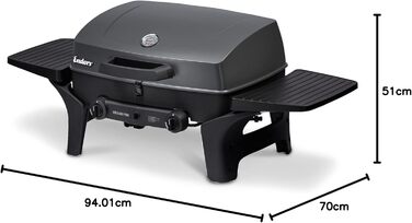 Газовий гриль Enders URBAN PRO, 2 конфорки, компактний