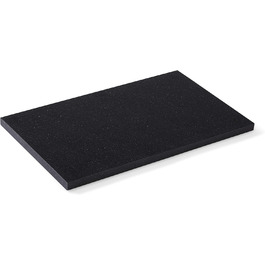 Професійна кухонна обробна дошка з пластику PE 500, чорна/кольорова, 50x30x2 см, німецька якість, харчова, для ножів, для кухні, можна мити в посудомийній машині
