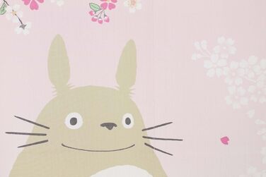Тканинна штора-норен Studio Ghibli Totoro з весняним сакурою для коридору