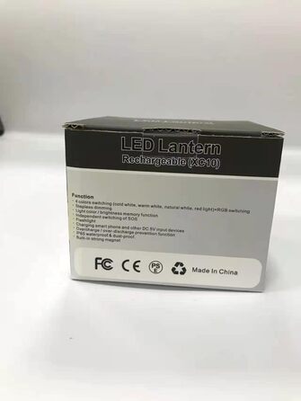 Кемпінговий LED ліхтар із RGB-підсвіткою, магнітом, 5200 мА·год, USB-зарядка, 6 режимів яскравості, димер, для туризму, кемпінгу, надзвичайних ситуацій