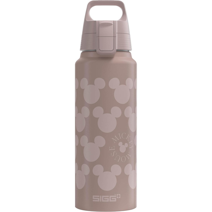 SIGG Алюмінієва пляшка для води WMB ONE 0,75/1L, Disney, герметична, легка, BPA-free, для газованої води, Швейцарія, сертифікат ClimatePartner, Міккі Маус