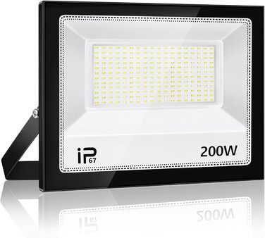 Світлодіодний прожектор YZYFACAI 300W, 30000Лм, 7000K, IP67, для вулиці, двору, гаража, саду