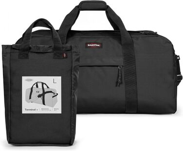 Дорожня сумка Eastpak TERMINAL+ 96 л, чорна, 38x75x34 см