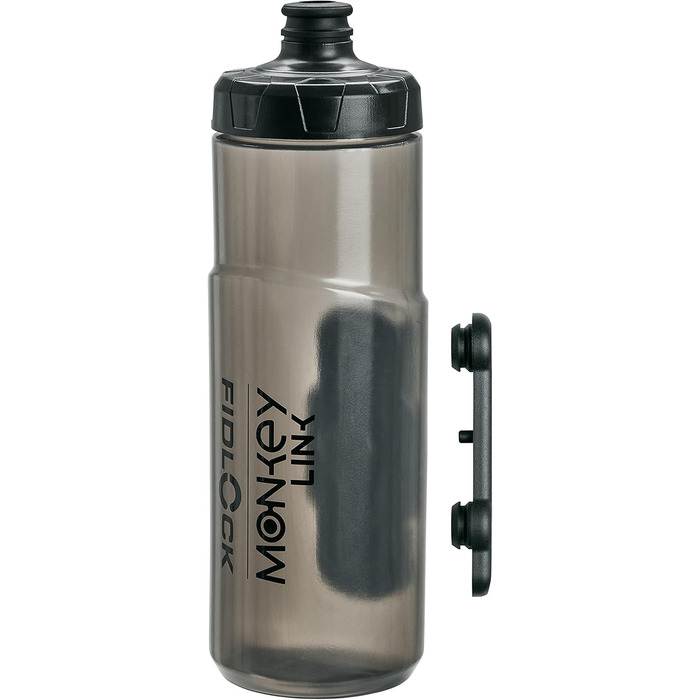 Велосипедна пляшка MonkeyLink MonkeyBottle 600 мл з магнітним кріпленням, комплект (пляшка, BottleMount, BikeMount)