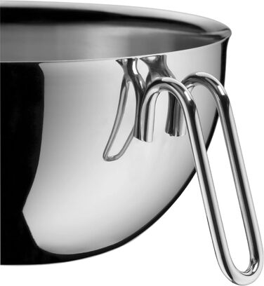 Миска WMF Function Bowls 1,25 л, 20 см, полірована нержавіюча сталь Cromargan, для змішування, підходить для посудомийки, штабельована