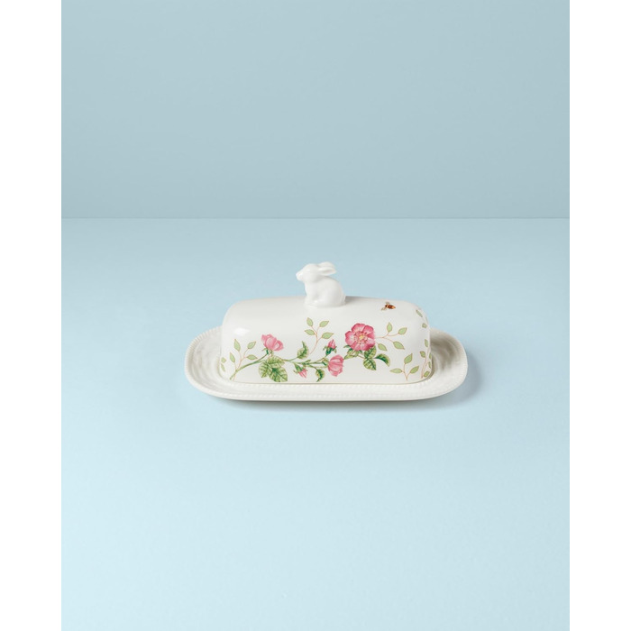 Маслянка Lenox з мотивом зайця, порцелянова, кольорова