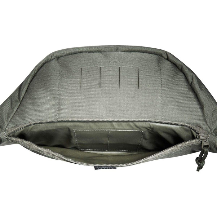 Тактична універсальна поясна сумка Tasmanian Tiger TT Modular Hip Bag II, 5 л, з трьома відділеннями, MOLLE-панеллю, для спорту, туризму, outdoor, стально-сіра/оливкова