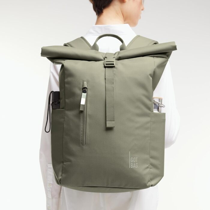 Рюкзак GOT BAG Rolltop Easy з океанічного пластику, водостійкий, для ноутбука 16'', 31 л, колір Seabed