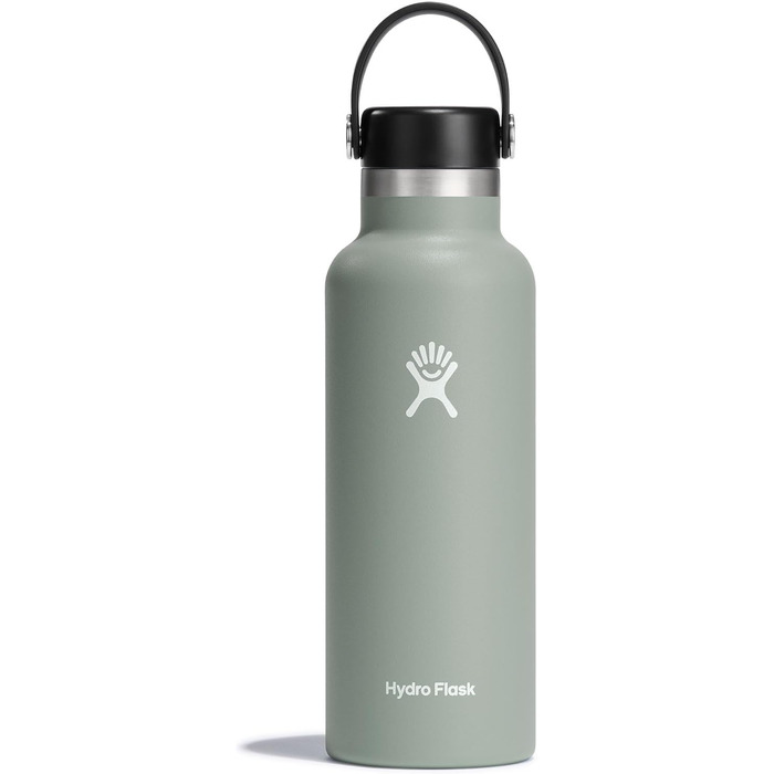 Термобутилка HYDRO FLASK 621 мл з кришкою – вакуумна ізоляція, нержавіюча сталь, герметична, для гарячих і холодних напоїв, вузьке горло, колір Agave