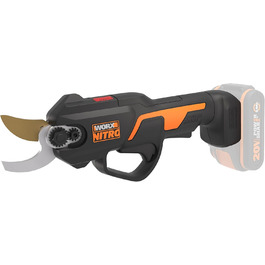 Електричний акумуляторний сучкоріз Worx NITRO WG330E.9 20В, безщітковий двигун, без акумулятора і зарядного, чорний/помаранчевий