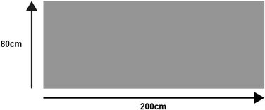 Килимок для ніг wash+dry Rustic 80x200 см, для дому та вулиці, праний