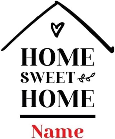 Скляна ваза з гравіюванням Home Sweet Home, персоналізована, подарунок жінці, тюльпанова, ручна робота, Polar-Effekt, Німеччина