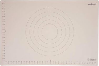Силіконова килимок для тіста Wundermix WunderMat 60x40 см з розміткою, антипригарна та нековзка підкладка для випічки