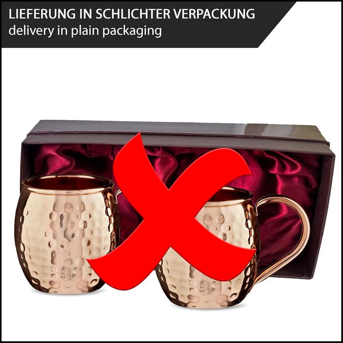 Набір з 2 мідних кухлів Sir Finley Monkey Moscow Mule, 450 мл, чиста мідь, для аюрведи, дизайн-бочка