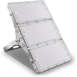 Світлодіодний прожектор Ankishi 300W, IP65, 6500K, 30000Лм, вуличний, водонепроникний, холодне біле світло для спортмайданчика, гаража, саду, подвір'я