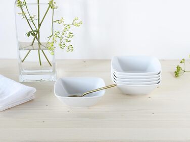 Набір мюслічашок Creatable Victoria, білий, квадратні, 14 см, 6 шт, 400 мл