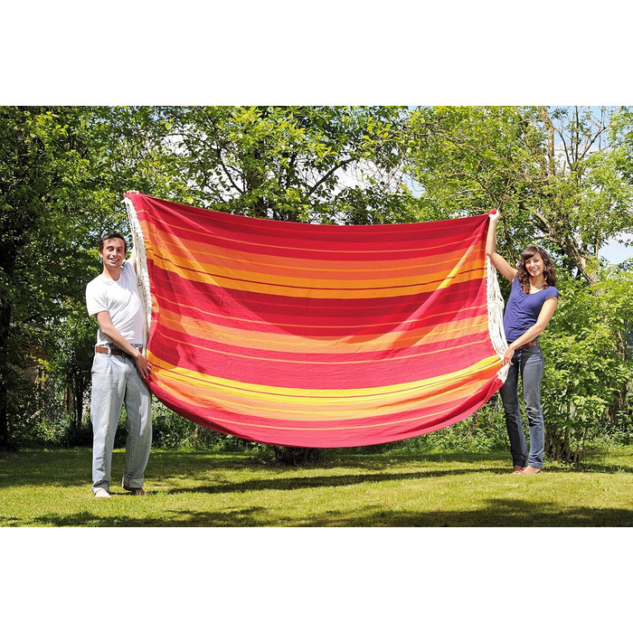 Гамак XXXL AMAZONAS Gigante Lava, ручна робота, 300x200 см, до 280 кг, Бразилія