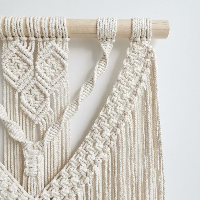 Універсальний макраме декор на стіну Boho, гобелен, плетений, для дому, орнамент (візерунок C)