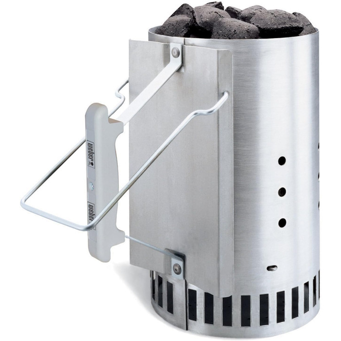 Вугільний гриль Weber Compact Kettle 47 см, чорний, кришка, чохол, комплект із стартером Rapidfire