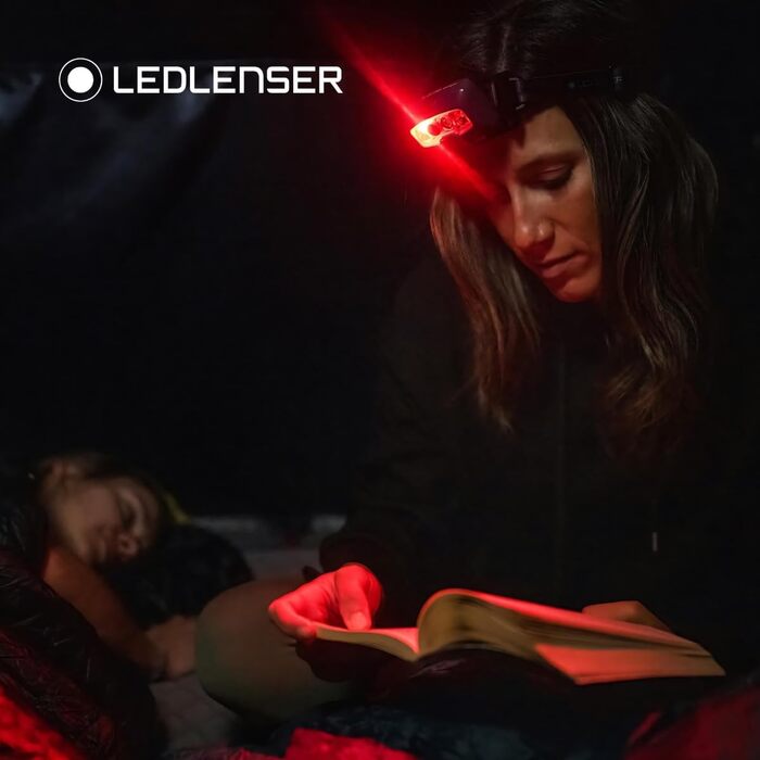 Ліхтарик налобний Ledlenser HF8R Core, 1600 люмен, водонепроникний, з червоним світлом, акумуляторний, для туризму, Teal Green