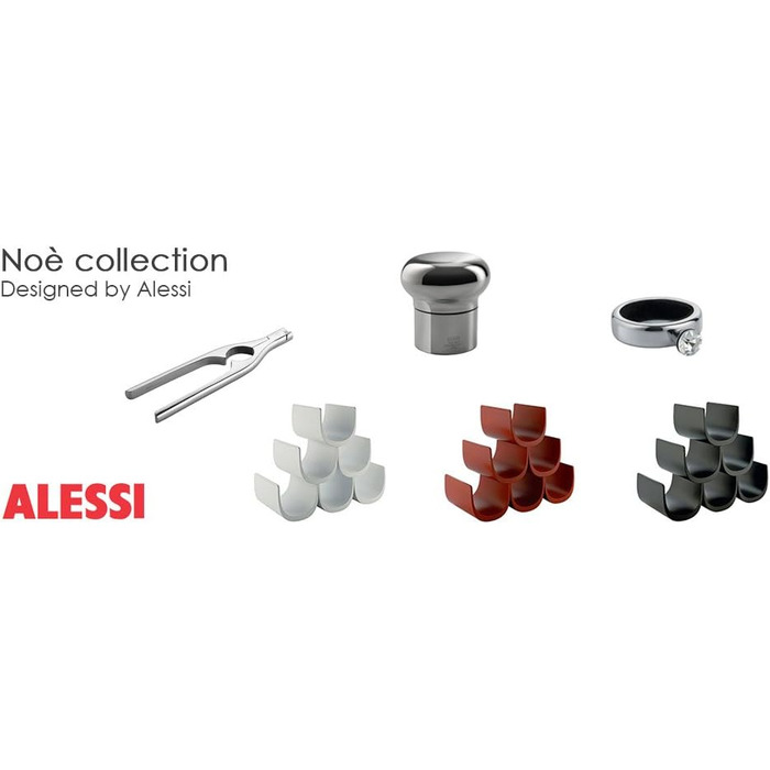 Alessi Noè модульна полиця для пляшок, термопластик, червона, 15,5x10x11,5 см