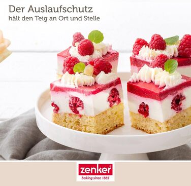 Форма для випічки Zenker Deluxe з кришкою, прямокутна, емальований піддон, контейнер для транспортування торта, чорна/прозора/червона