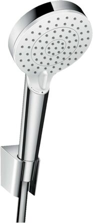 Hansgrohe Crometta набір тримача душу з лійкою, 1,6 м, 2 режими, водозбереження, білий/хром