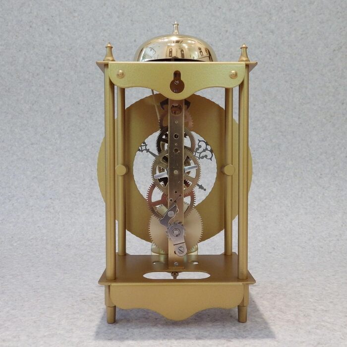 Настільний годинник Hermle з кованого заліза, золото, 24×13×9,5 см