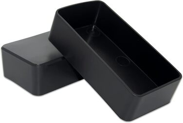 Накладки на ніжки стільців та меблів, прямокутні, PVC, 4 шт, 30x60 мм – захист підлоги